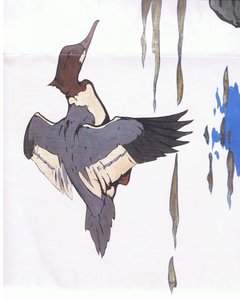 飛行中のマーガンザー